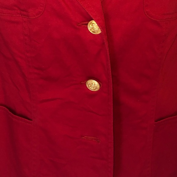 Red stretch fitted jacket - Picture 3 of 3